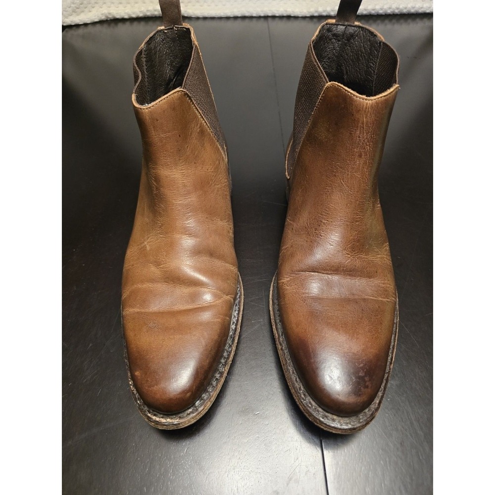 Freebird by Steven Graham Brown Leather Chelsea Boots Men's Size 9‎ Distressed